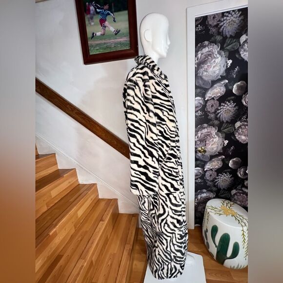 Free People Zebra Print Long Coat - Picture 5 of 9